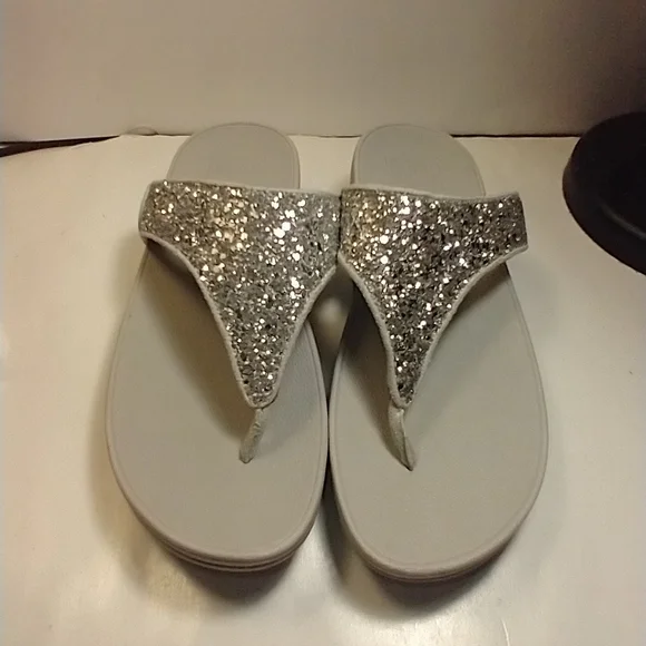 FitFlop Lulu Glitter Thong Flip Flop Sandals Women's sz 8. - Picture 3 of 11